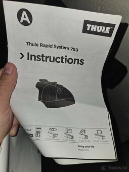 THULE stresne nosice + thule rapid system 753 - 3