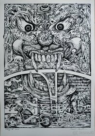 Grafické práce II, akvarely - 3