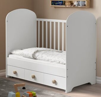 Detská postieľka IKEA GONATT, biela - 3