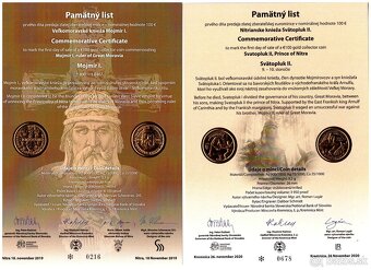 Pamätné listy k 100€ minciam - 3