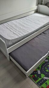 Výsuvná posteľ, dvojlozko 2x 90x200cm - 3