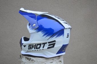 mx detská juniorská prilba shot modrá - 3