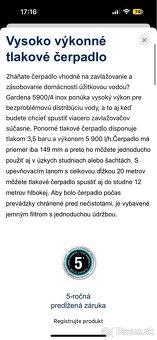 Ponorné čerpadlo Gardena+tlakovy spínač - 3
