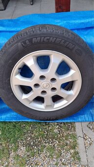 Predám 4x hliníkové disky + letné pneumatiky 195/65 R15 - 3