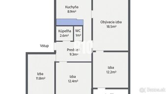 REZERVOVANÉ Pôvodný stav - 4izbový byt s lodžiou podľa Vašic - 3