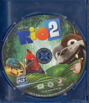 RIO  3D Blu-ray + RIO 2 3D Blu-ray   - PREDANE - 3