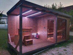 Wellness kontajner so saunou a ochladzovacou kaďou /vírivkou - 3