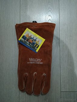 Predám zváračské rukavice WELDAS 10-2392 LH/XL - sedem párov - 3