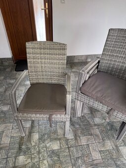 Predam 6ks zahradnych kresiel/stoliciek - umely ratan - 3