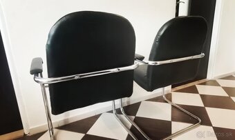 Predám 2 stoličky - konferenčné - pravá koža. - 3