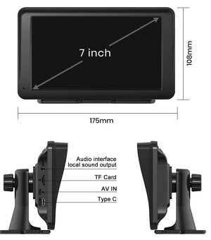 GPS 7"+CAMERA,TIR 2025,256+16GB,WIN CE 6.0,IGO PRIMO SK - 3