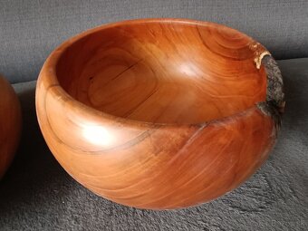 Drevené servírovacie misy, priem.23 cm - 3