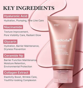 Medicube Nočná maska na tvár Collagen Night Wrapping Mask - 3