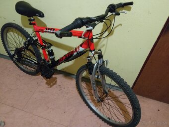 celoodpružený horský bicykel TORPADO,26"Kolesá,19"rám, 21p - 3