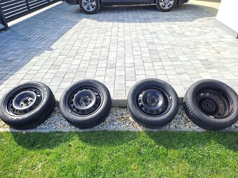 6,5x16 5x112 ET50 plechové disky 205/55 R16 zimné - 3