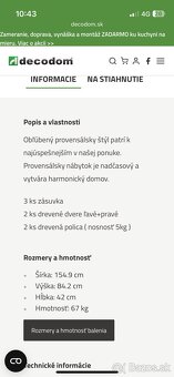 Na predaj kvalitná masívna komoda Tirol z decodomu - 3