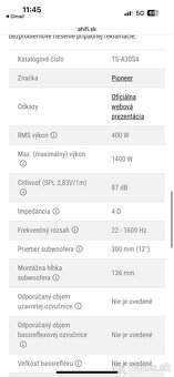 Predam aktivny subwofer - 3