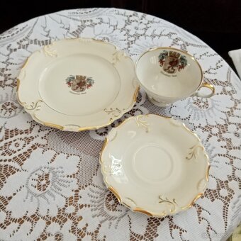 porcelán šálka s podšálkou, raňajkové súpravy - 3