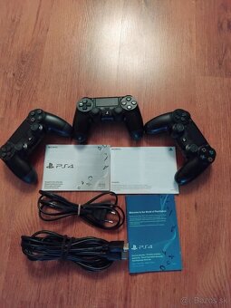 Ps4 fat 500GB, 3 ovladace, 10 hier - 3