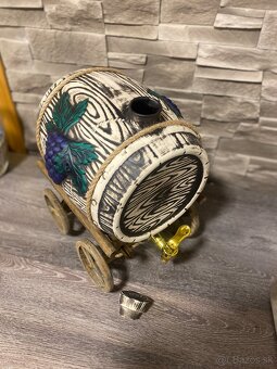 Keramický sud na drevenom podstavci 6L - 3