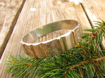 Starý strieborný náramok, Ag 900 - 3