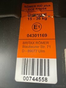 Detska autosedacka Britax Romer - 3