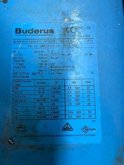Plynový kotol Buderus 400kw v perfektnom stave - 3