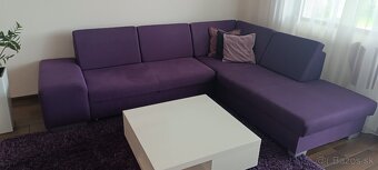 Rohová sedačka s rozkladom a úložným priestorom - 3