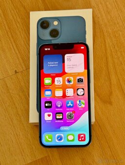 iPhone 13 Blue BATERIE 100% TOP - 3