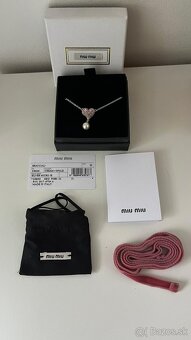 MIU MIU dámsky náramok srdiečko 925 striebro - 3