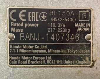 Závesný lodný motor HONDA BF 150 A - 3
