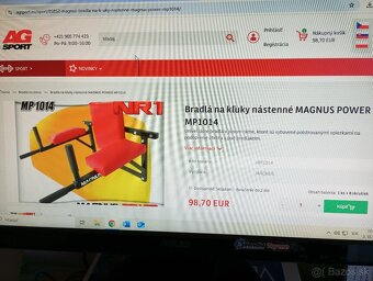 2v1 Univerzálne bradlá na stenu MAGNUS POWER   MP1014 - NOVÉ - 3