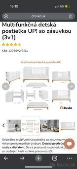 Multifunkčná detská postieľka 3v1 - 3