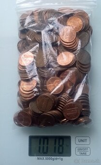 1kg.mincí 1cent USA. - 3