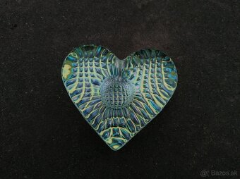 Predám sklenený stojan na sviečku Srdce - 3