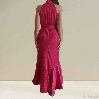 Elegantné lesklé šaty M - 3