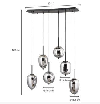 Svetlo na strop/luster LINDBY - 3