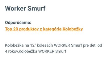 Predám kolobežku Worker Smurf - 3