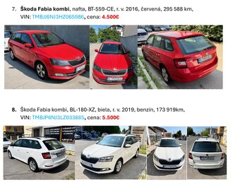 Škoda fleet - Felicia, Favorit, Fabia, Fiat - 3