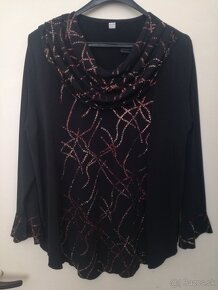 Blúzka so sakom,čierny top,modrá bluzka- znížená cena - 3