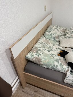 Postel dub sonoma / biela - 3