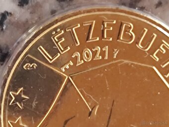 Sada mincí Luxembursko bez 2€, UNC znak most - 3
