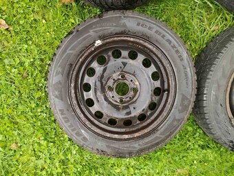 Plechové disky 4x100 r15 a zimné gumy 175/65r15 - 3