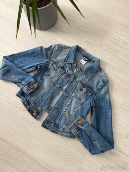 Krátka rifľová bunda - 3