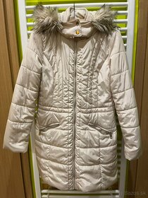 Zimná páperová bunda s kožušinkou - 3