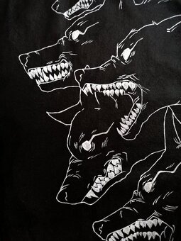 Ručne maľovaná riflová bunda Wolf - 3