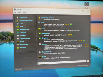 PC Core i5-7600, 16GB DDR4, 250GB SSD, 500GB HDD, RX 550 4GB - 3