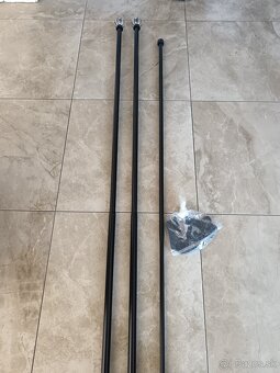Garniže Ikea čierny kov - 3