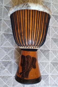 Africký bubon Djembe – výška 58 cm, priemer 31 cm. - 3