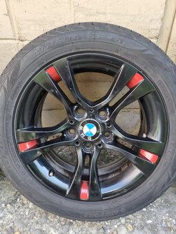Alu disky BMW 5x120 7Jx16 ET31 + letné pneu 205/55 R16 - 3